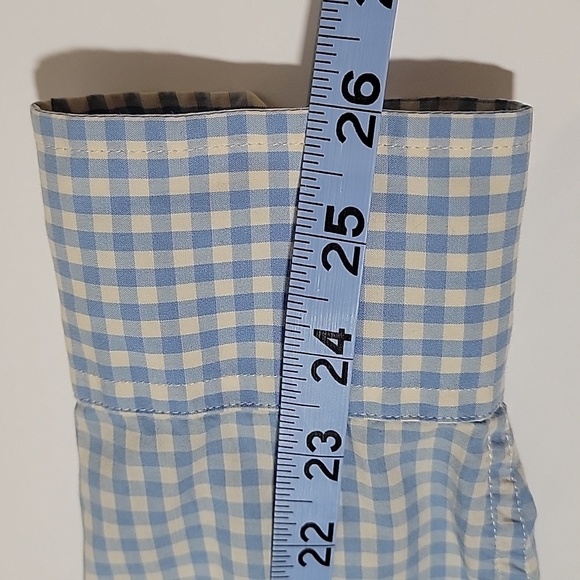 Ben Sherman Shirt Long Sleeve Button Down Gingham Checkered Plaid Blue White L - Picture 14 of 14